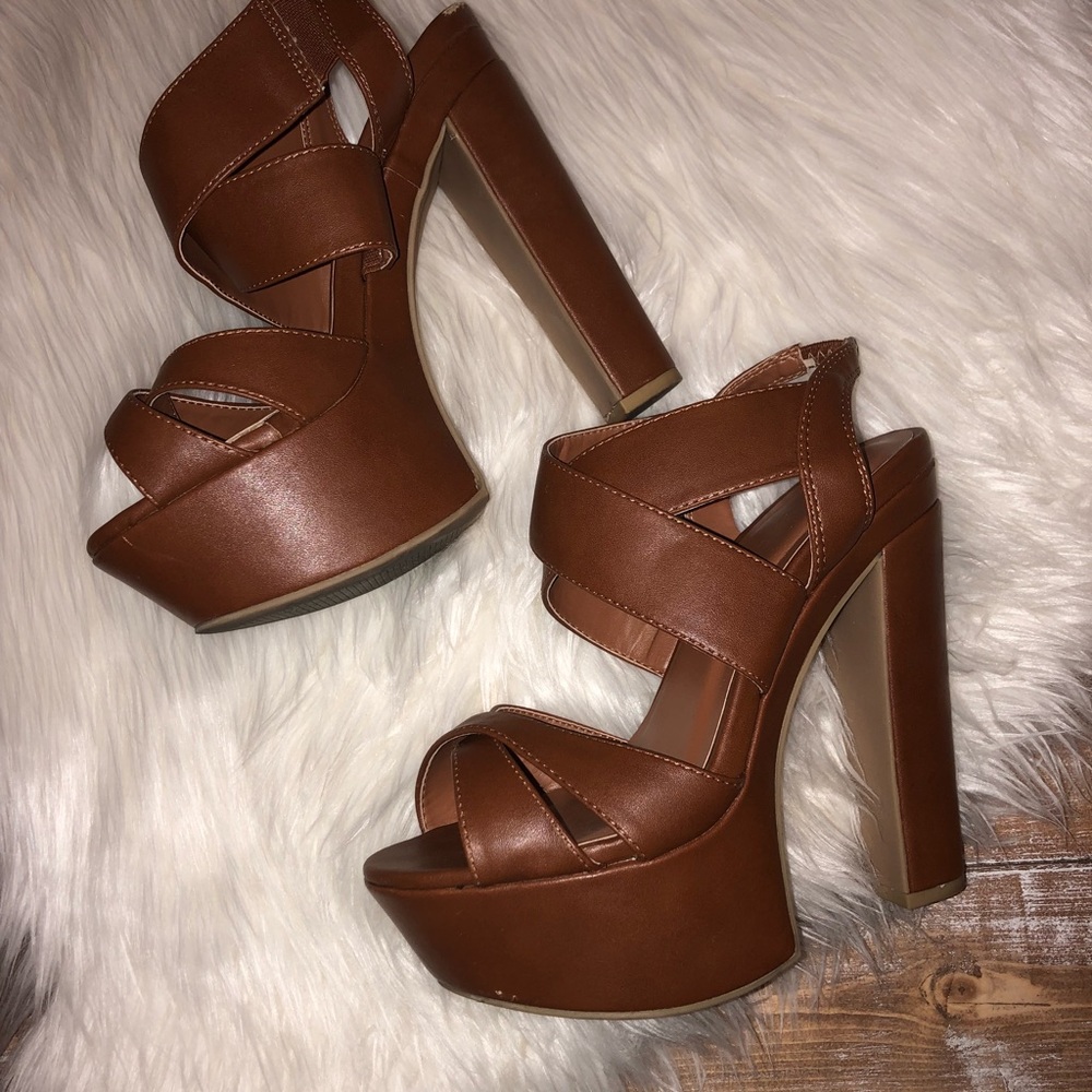 Brown Wedge Heels size 7